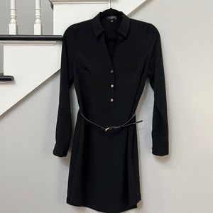 The Limited Ashton XS black shirt dress